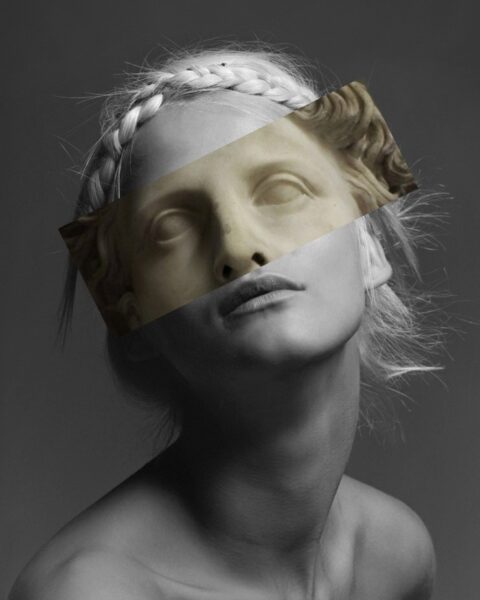 Carmen Kass (For Her Muse), digital editing by Nicoleta